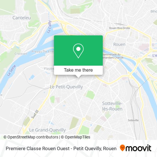 Premiere Classe Rouen Ouest - Petit Quevilly map