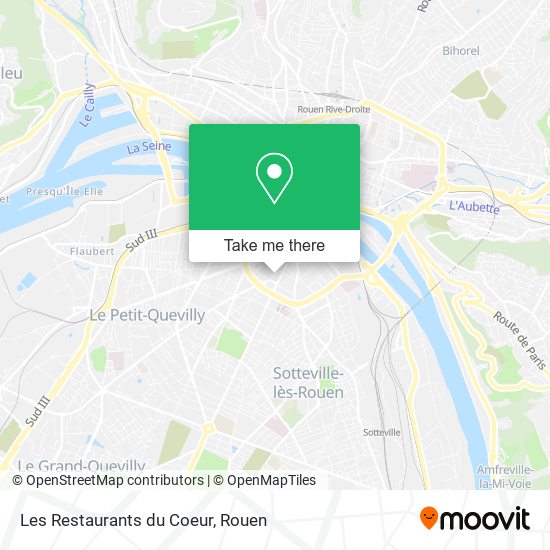 Mapa Les Restaurants du Coeur