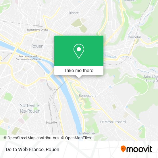 Delta Web France map