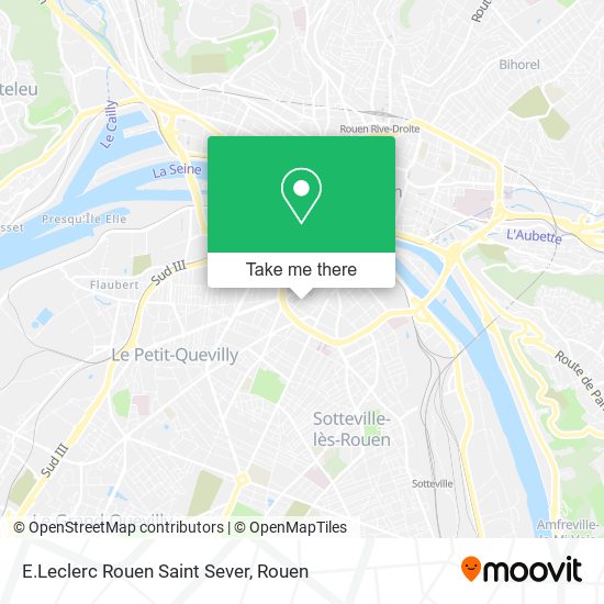 Mapa E.Leclerc Rouen Saint Sever
