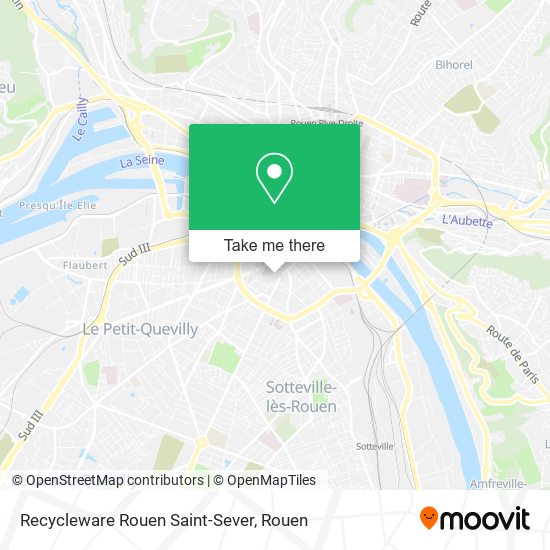 Recycleware Rouen Saint-Sever map