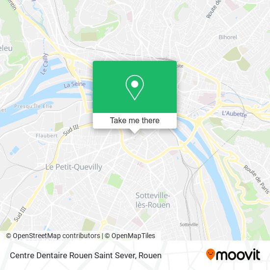 Mapa Centre Dentaire Rouen Saint Sever