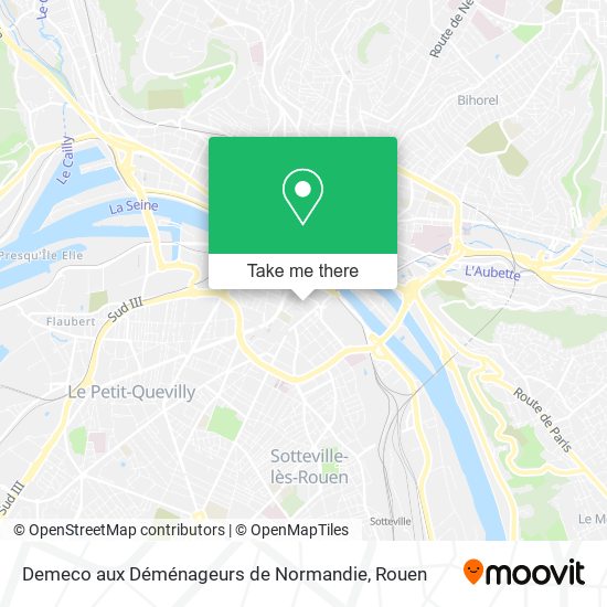 Demeco aux Déménageurs de Normandie map