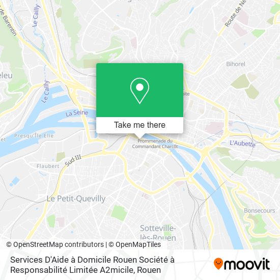 Services D'Aide à Domicile Rouen Société à Responsabilité Limitée A2micile map