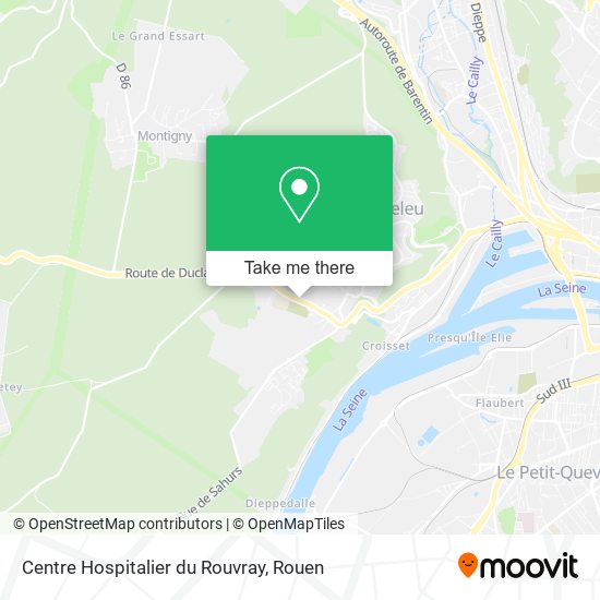 Centre Hospitalier du Rouvray map