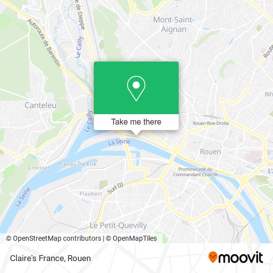 Claire's France map