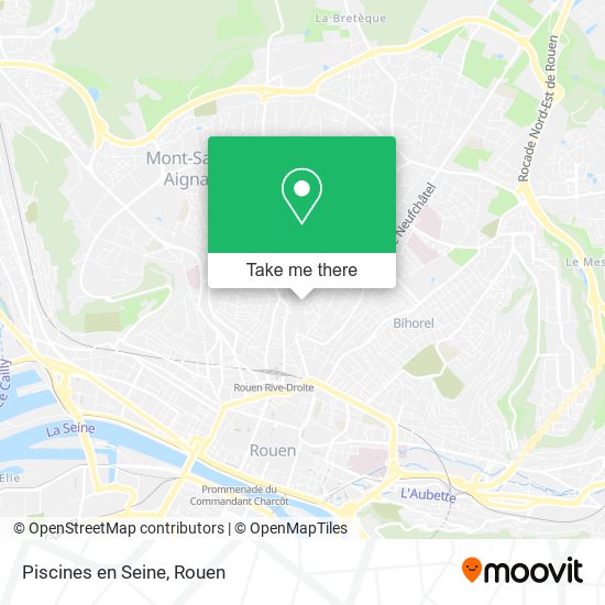 Mapa Piscines en Seine