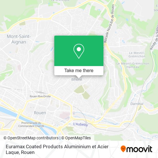 Euramax Coated Products Alumininium et Acier Laque map