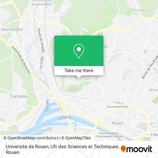 Université de Rouen, Ufr des Sciences et Techniques map