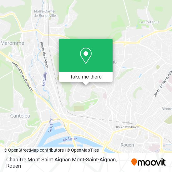 Mapa Chapitre Mont Saint Aignan Mont-Saint-Aignan