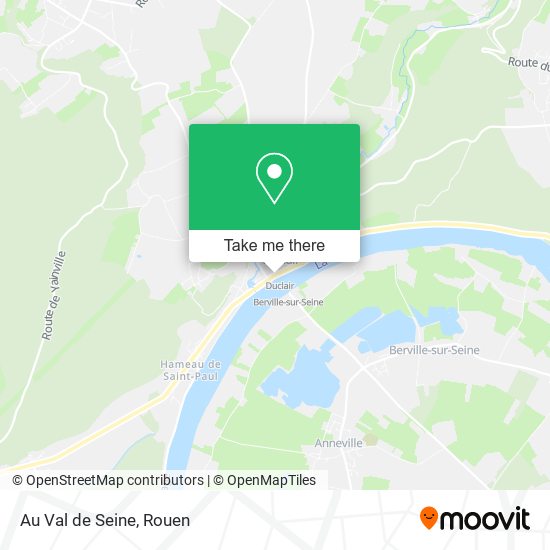 Mapa Au Val de Seine