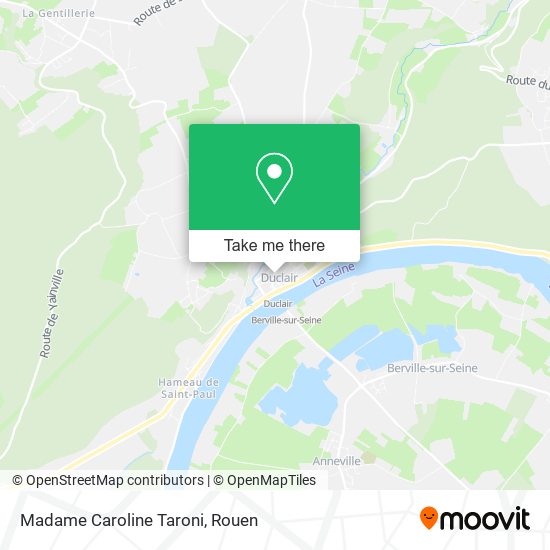 Mapa Madame Caroline Taroni