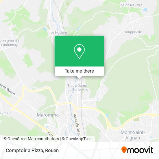 Mapa Comptoir a Pizza