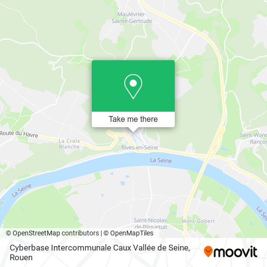 Mapa Cyberbase Intercommunale Caux Vallée de Seine
