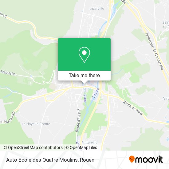 Mapa Auto Ecole des Quatre Moulins