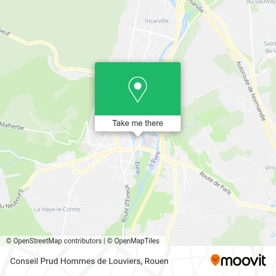 Conseil Prud Hommes de Louviers map