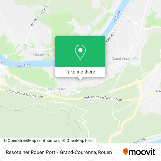 Resotainer Rouen Port / Grand-Couronne map