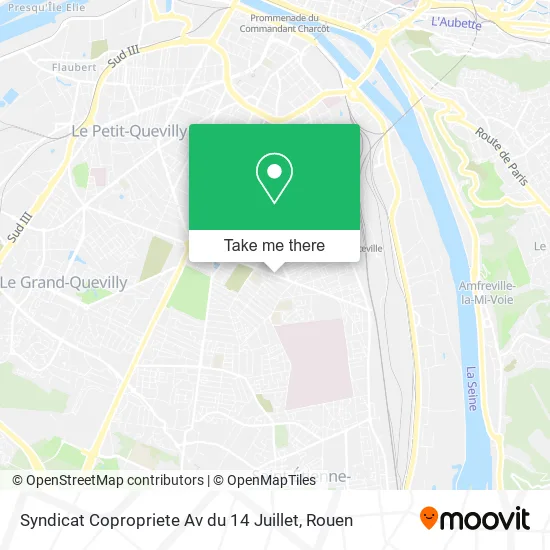 Syndicat Copropriete Av du 14 Juillet map