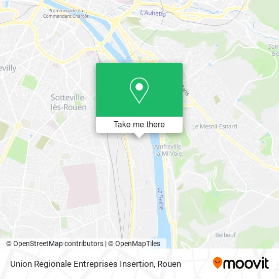 Union Regionale Entreprises Insertion map