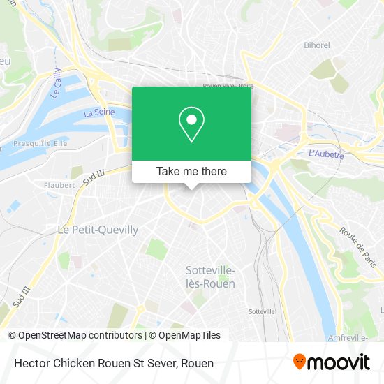 Hector Chicken Rouen St Sever map