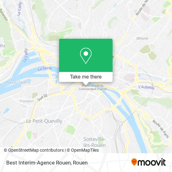 Best Interim-Agence Rouen map