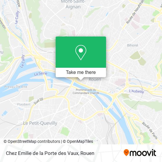 Mapa Chez Emilie de la Porte des Vaux