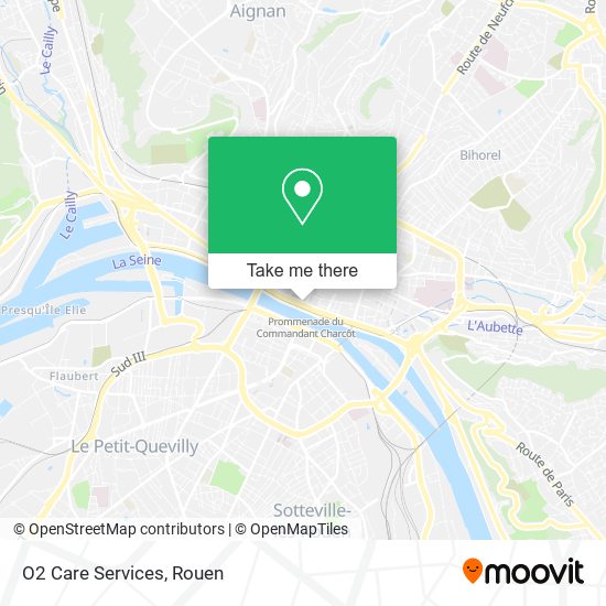 O2 Care Services map