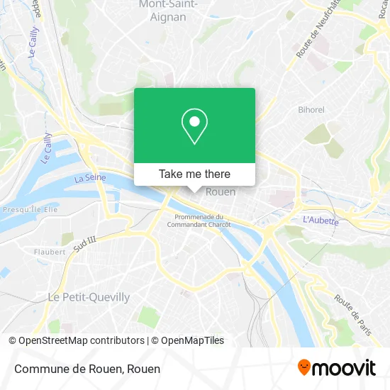 Commune de Rouen map