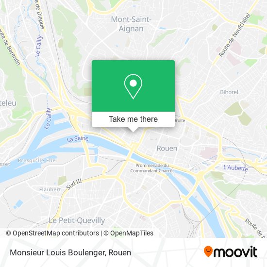 Mapa Monsieur Louis Boulenger