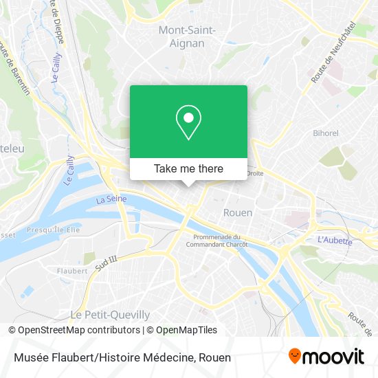 Mapa Musée Flaubert / Histoire Médecine