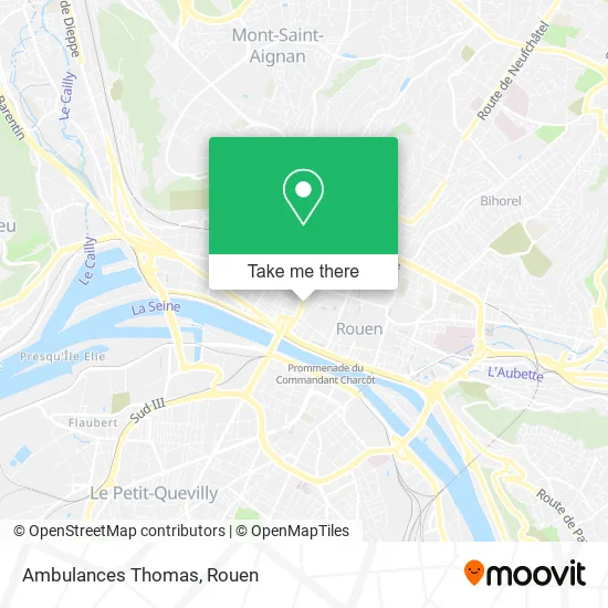 Ambulances Thomas map