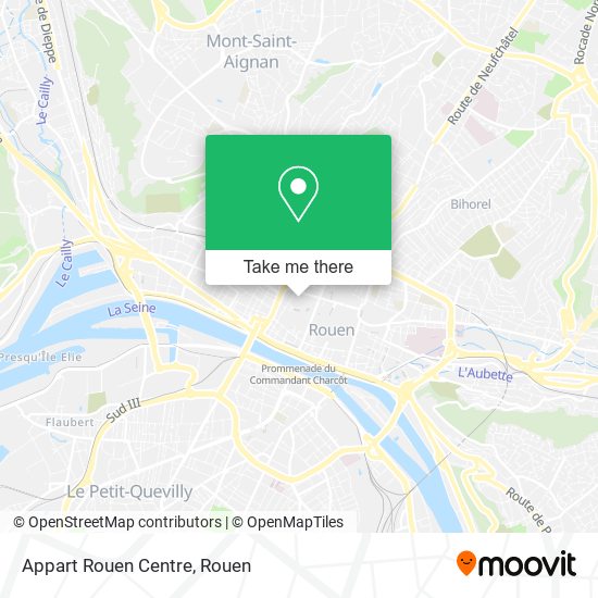 Mapa Appart Rouen Centre