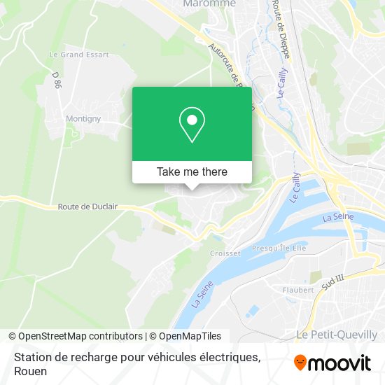 Station de recharge pour véhicules électriques map
