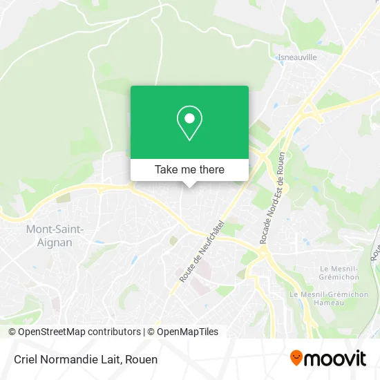 Criel Normandie Lait map