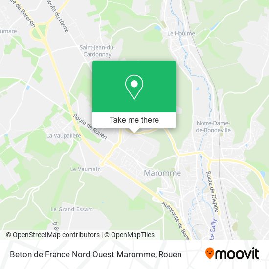 Beton de France Nord Ouest Maromme map