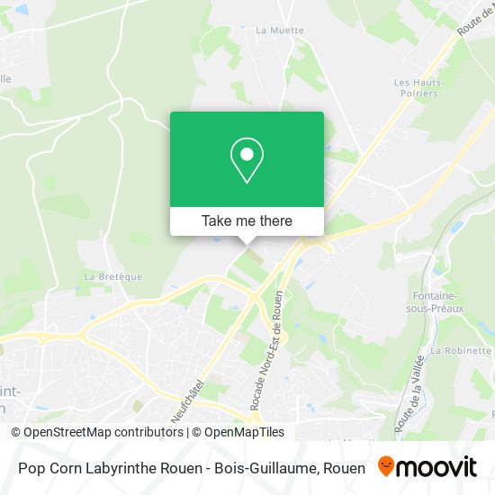 Pop Corn Labyrinthe Rouen - Bois-Guillaume map