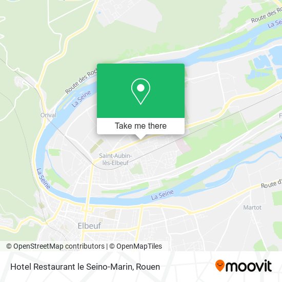 Mapa Hotel Restaurant le Seino-Marin