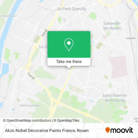 Akzo Nobel Décorative Paints France map