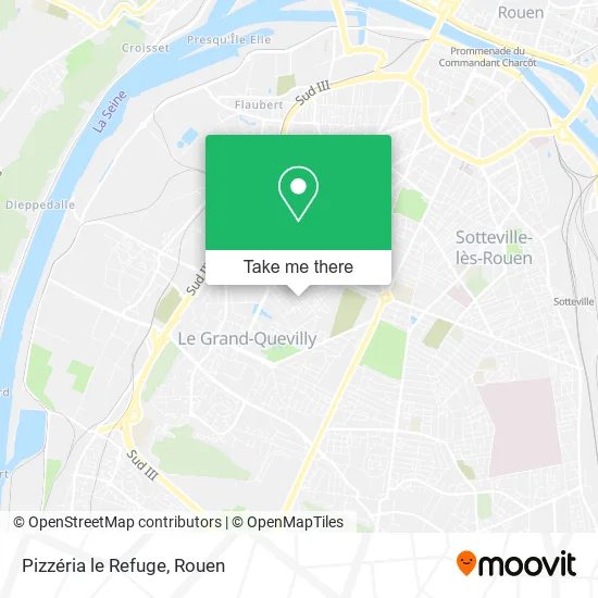 Pizzéria le Refuge map