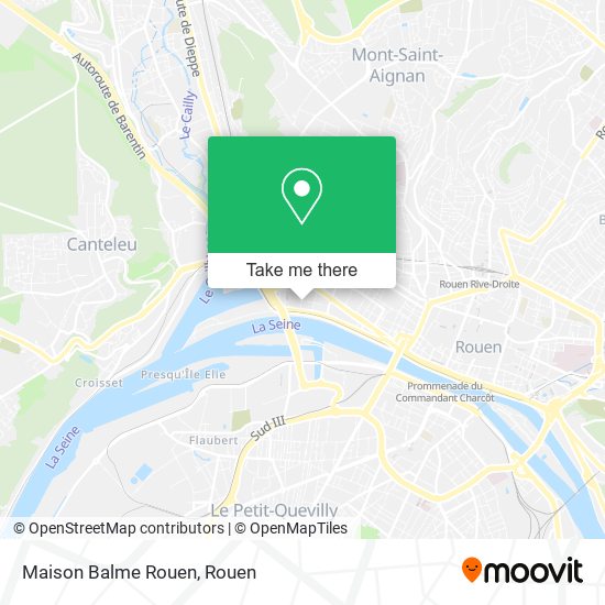 Mapa Maison Balme Rouen