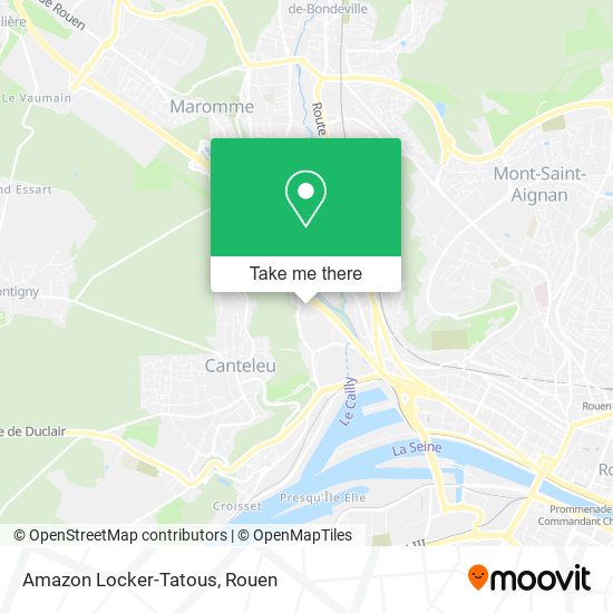 Amazon Locker-Tatous map