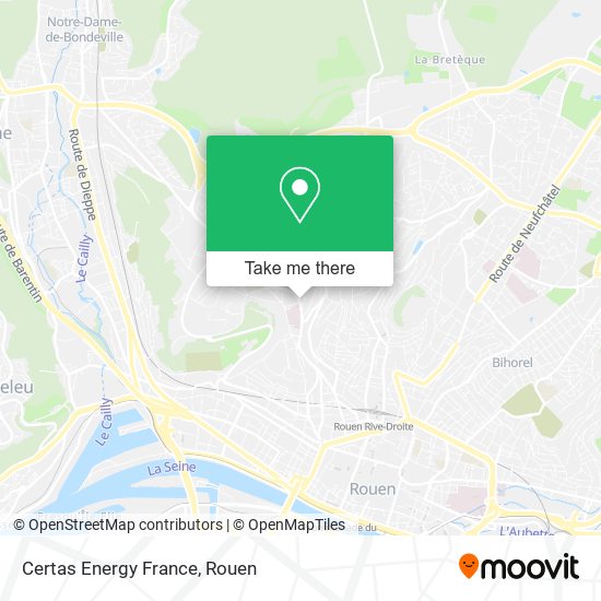 Mapa Certas Energy France