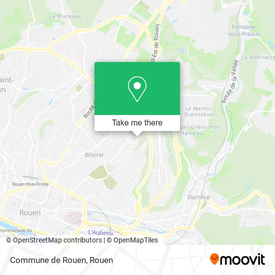 Commune de Rouen map