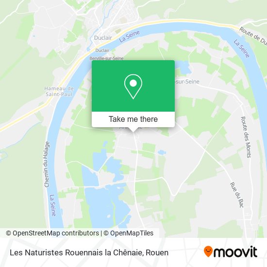 Mapa Les Naturistes Rouennais la Chênaie