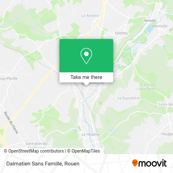 Dalmatien Sans Famille map