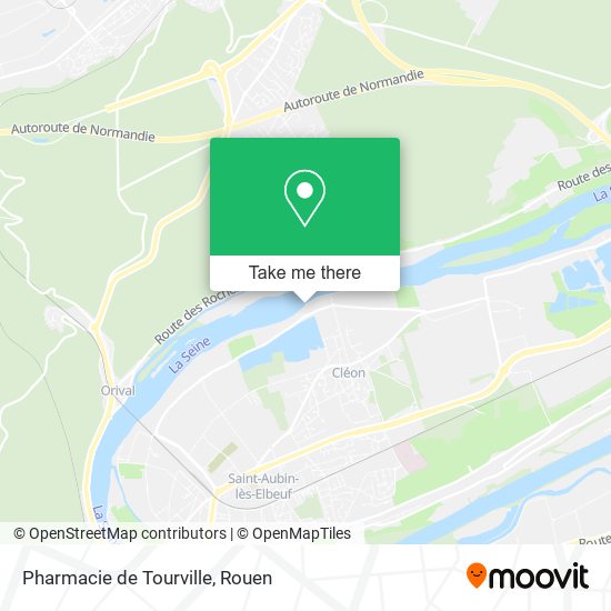 Mapa Pharmacie de Tourville