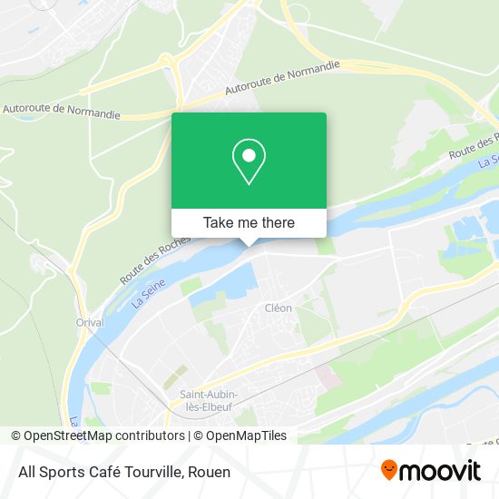 All Sports Café Tourville map