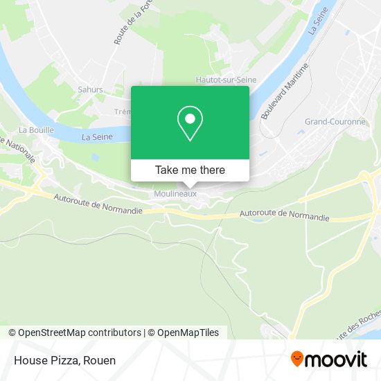 House Pizza map