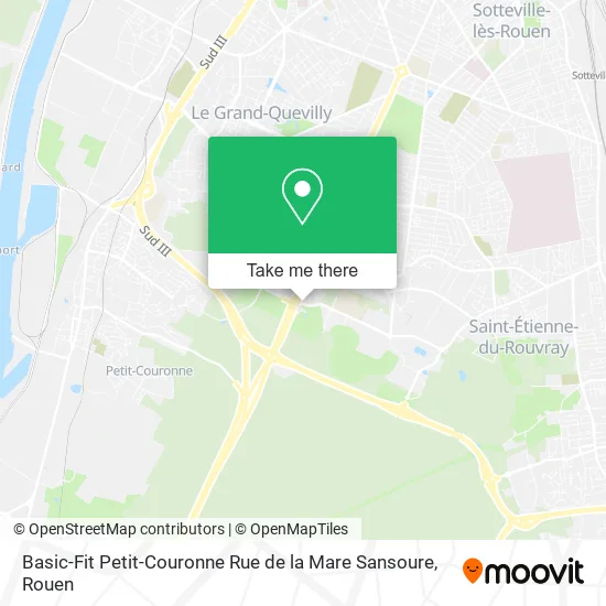 Basic-Fit Petit-Couronne Rue de la Mare Sansoure map