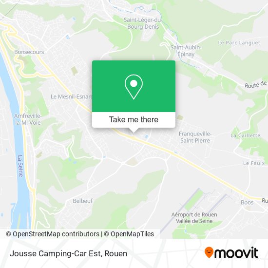 Mapa Jousse Camping-Car Est